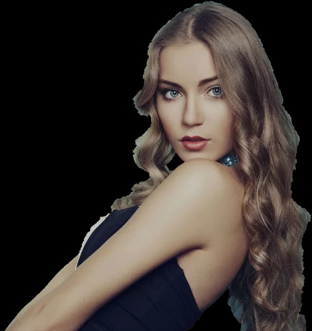 Retrato de estudio de una modelo